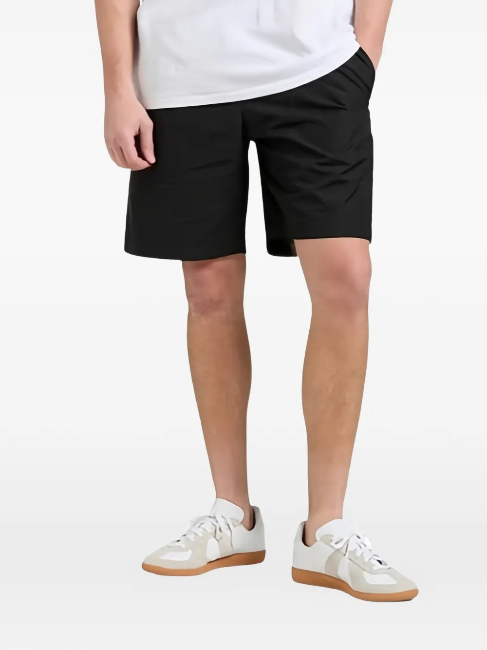 A.P.C. elasticated-waistband shorts - Nero