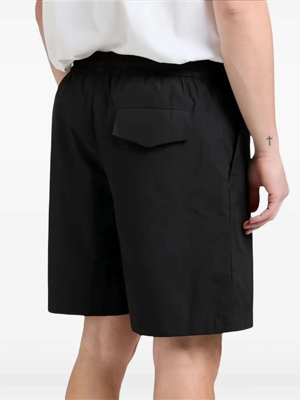 A.P.C. Shorts met elastische tailleband Zwart