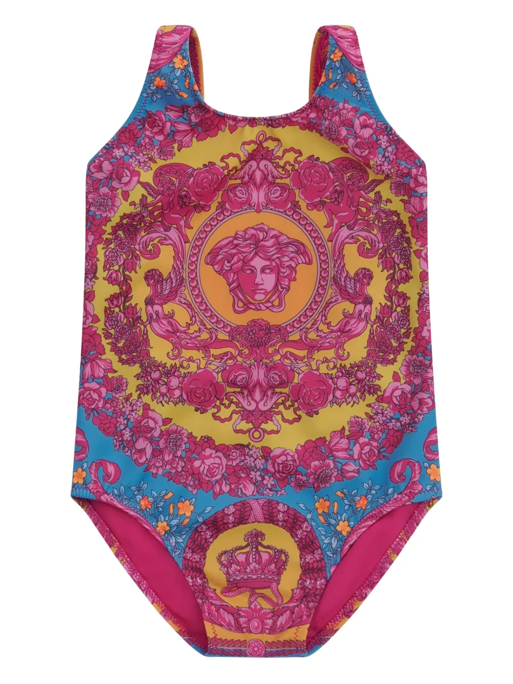 Versace Kids medusa-print swimsuit - Rosa