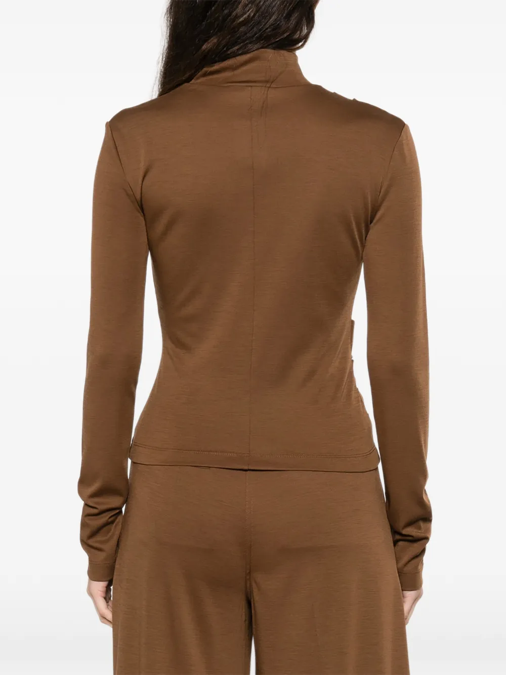 Orme Draped Turtleneck Top