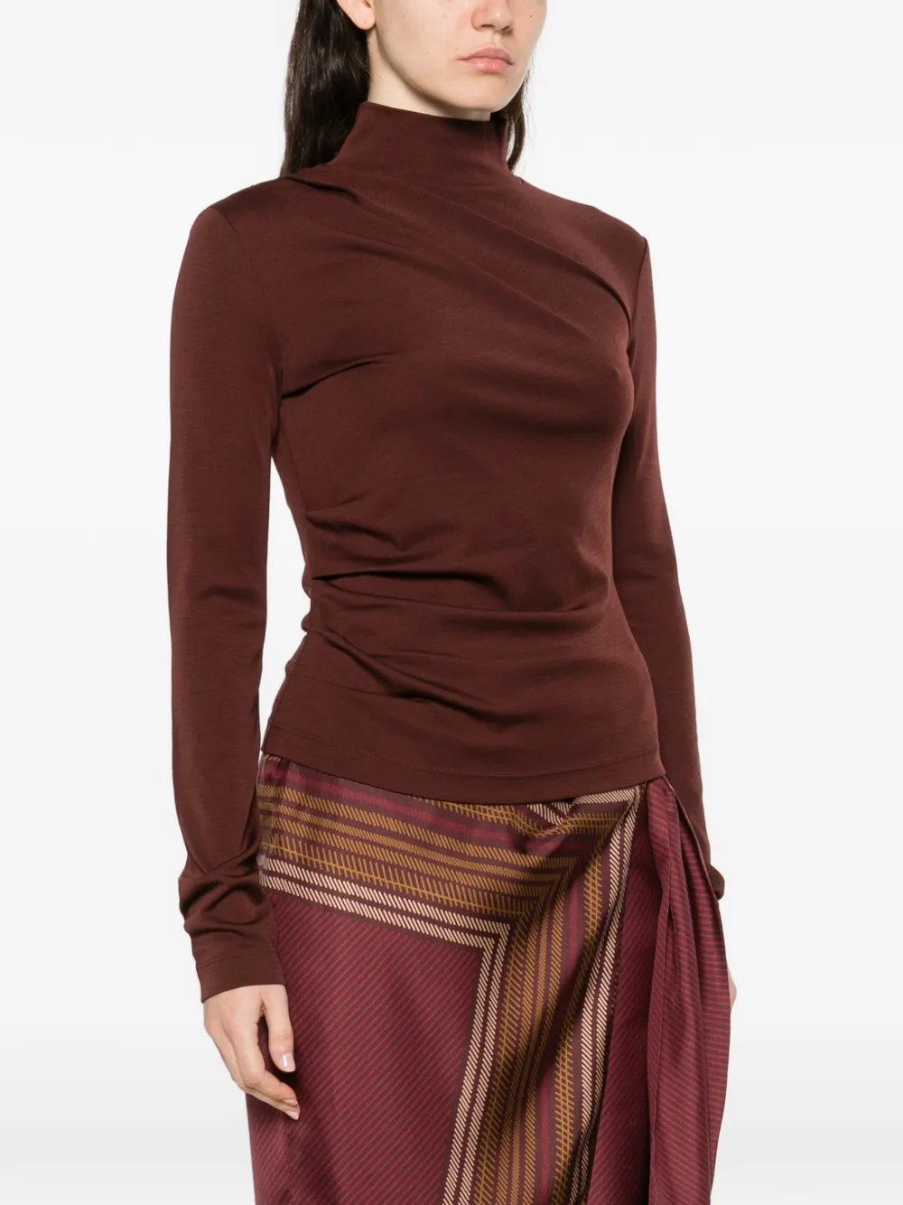  Max Mara Draped Top - Red 