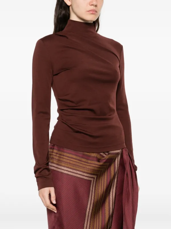 Max Mara Draped Top | Red | FARFETCH ID