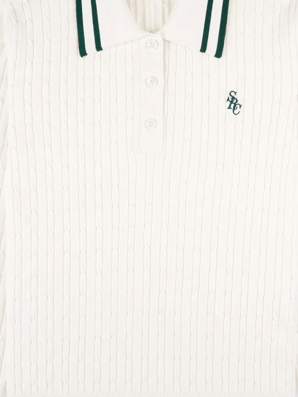 Sporty & Rich Gestreept poloshirt Beige