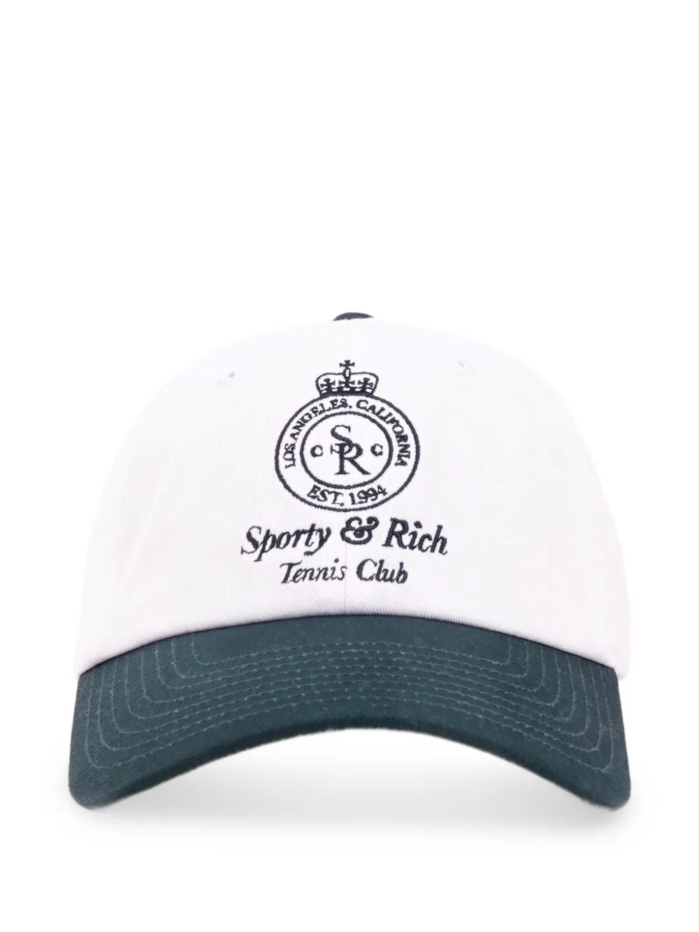 Sporty And Rich Logo-embroidery Hat In White