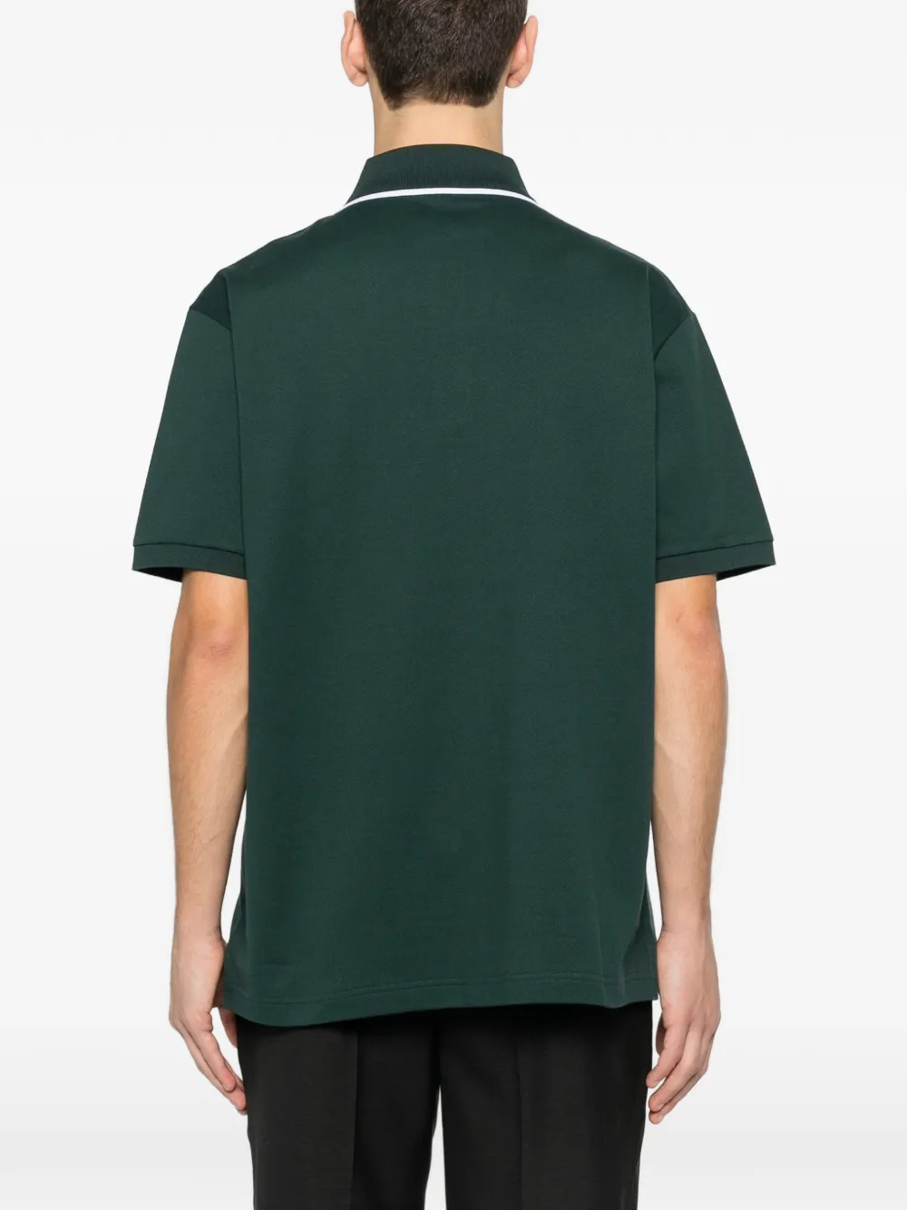 Gucci Poloshirt met geborduurd logo Groen