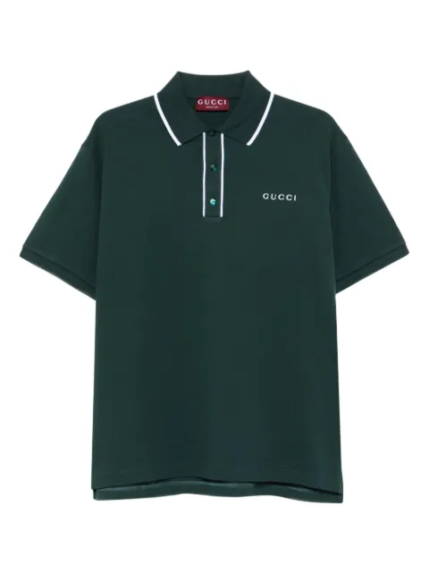 Gucci logo-embroidered polo shirt