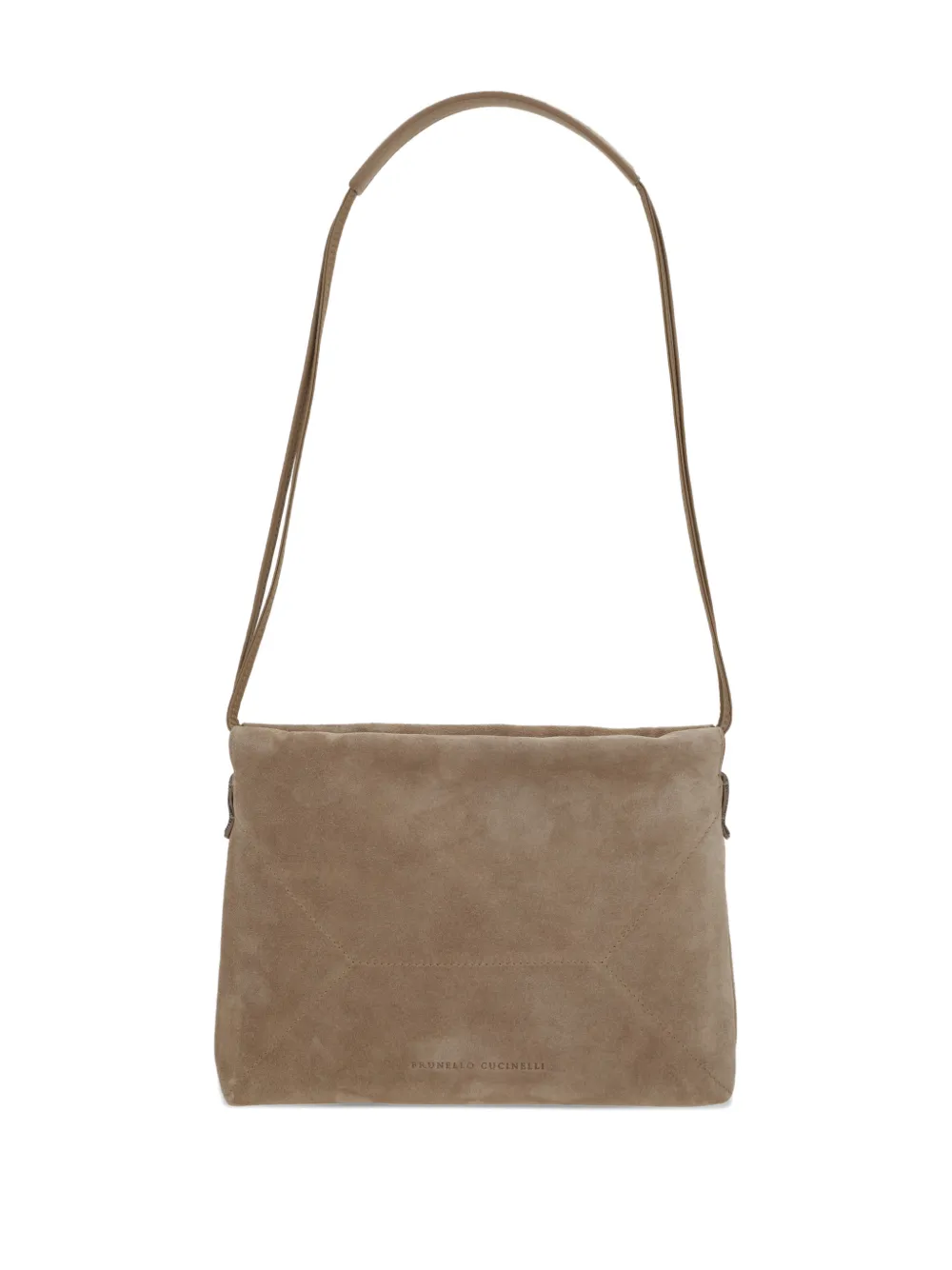Brunello Cucinelli BC Duo suede shoulder bag - Toni neutri