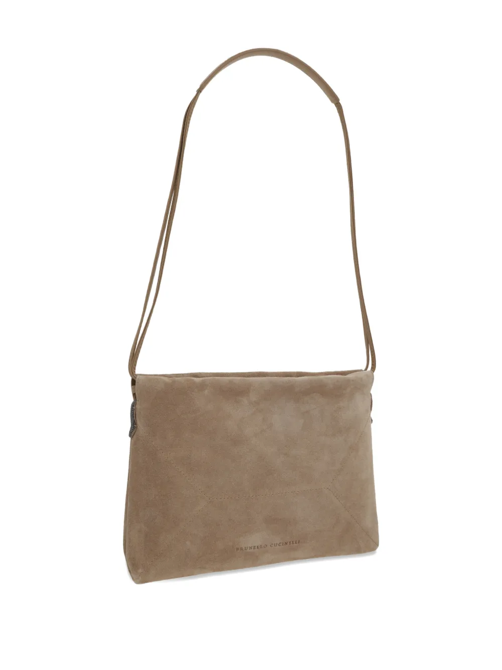  Brunello Cucinelli Bc Duo Suede Shoulder Bag - Neutrals 