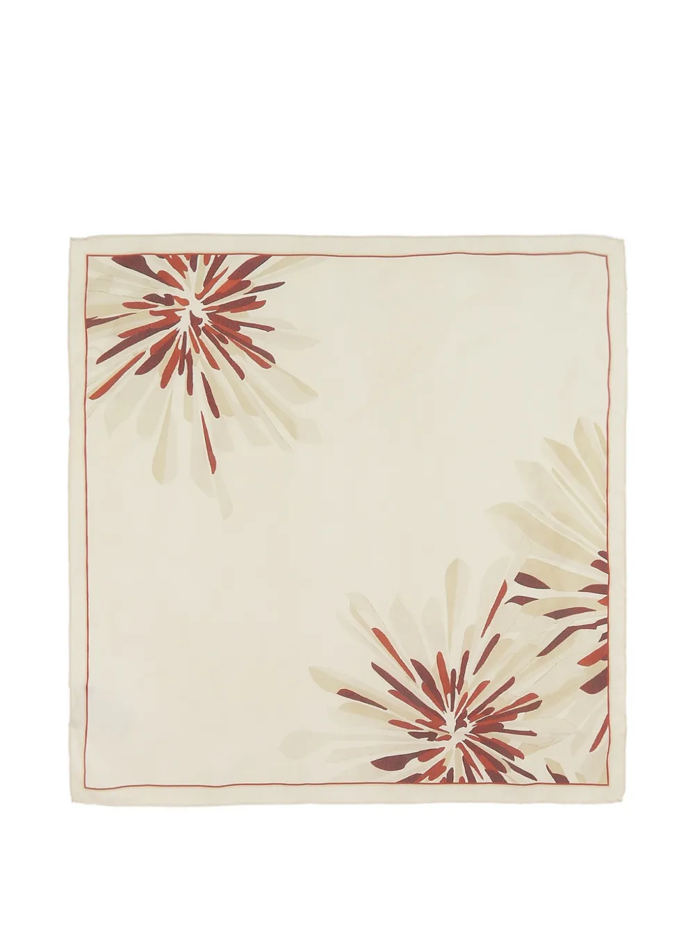 Brunello Cucinelli floral-print scarf - Toni neutri