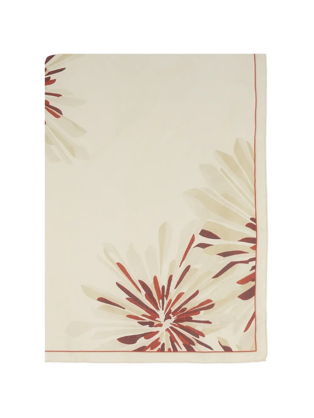 Brunello Cucinelli Sjaal met bloemenprint Beige
