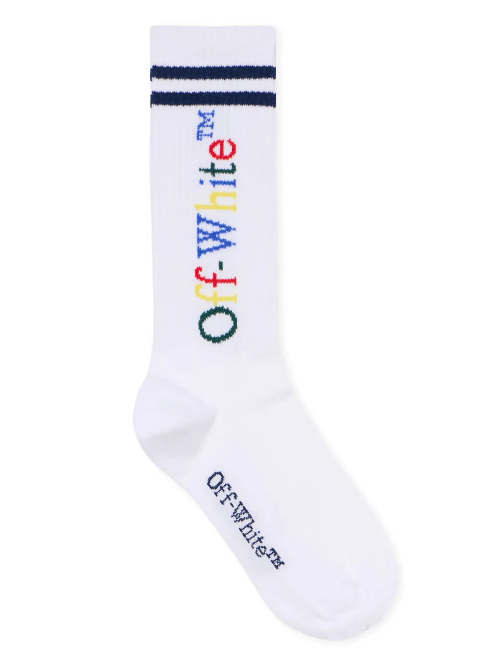 Off-White Kids Calzini con logo - Bianco