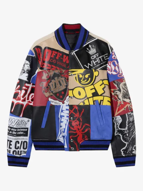 Off-White Varsity multi-patch jacket