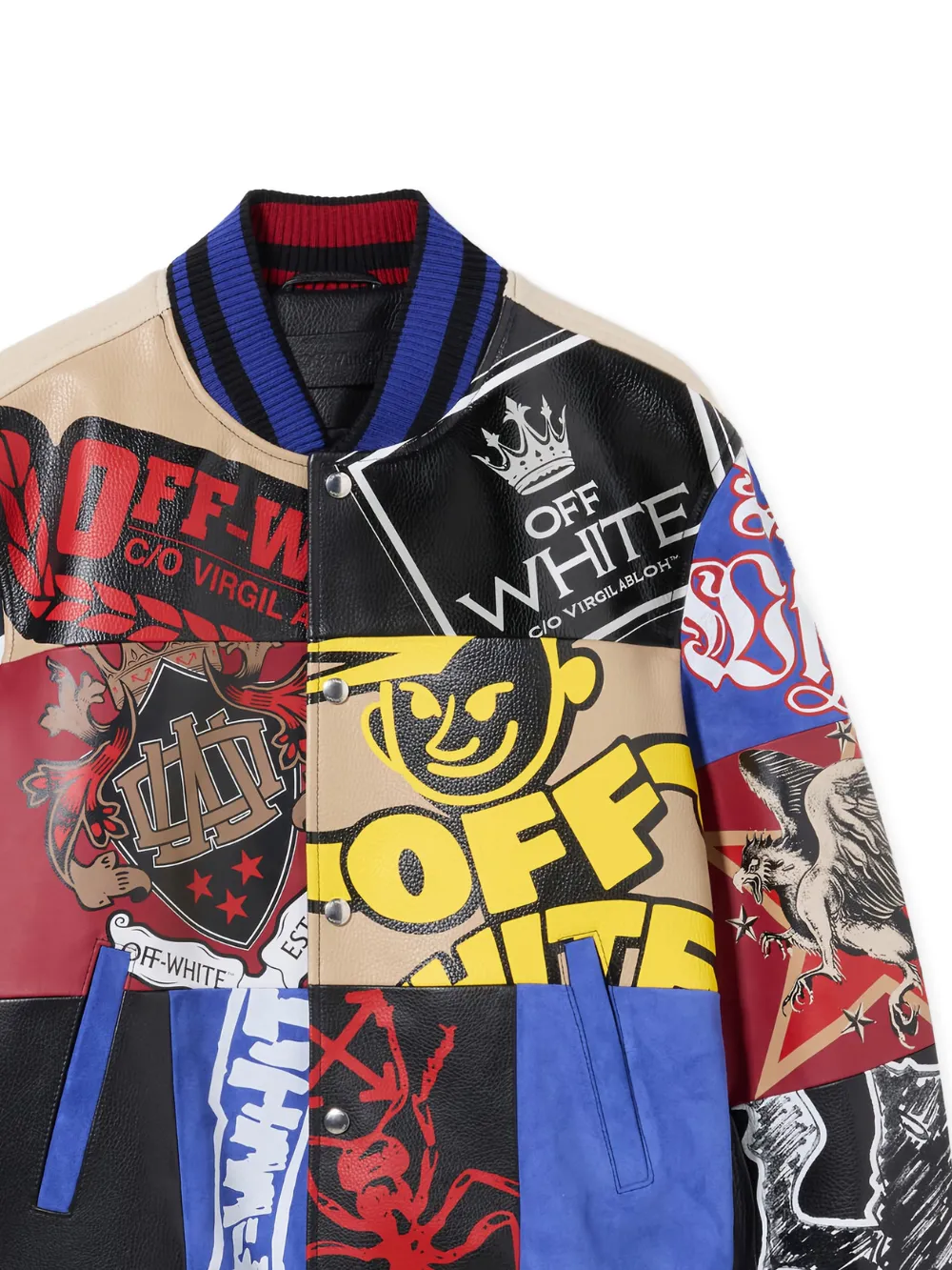Off-White Varsity multi-patch jacket | Bomber Jackets | Image 2