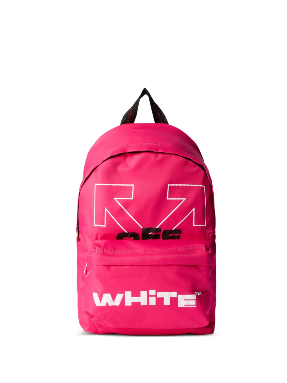 Off-White Kids Zaino Type con logo - Rosa