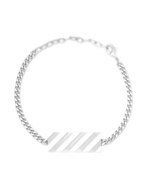 Off-White diagonal engraved bracelet