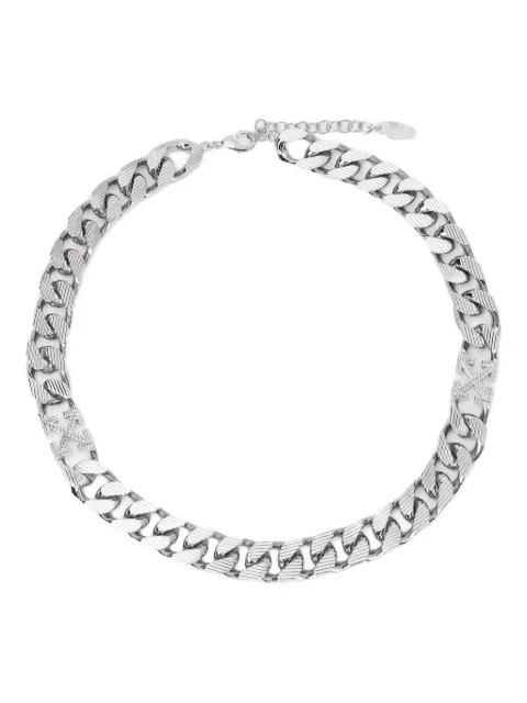 Off-White arrow textured chain necklace