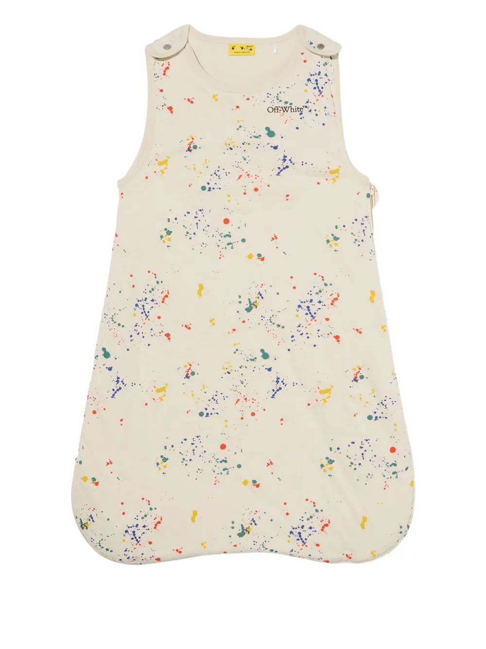 Off-White Kids splatter sleeveless sleeping bag - Toni neutri