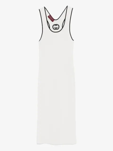 Gucci logo-motif midi dress