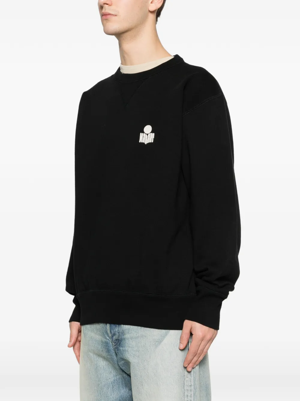 Mike logo-embroidered crew-neck sweatshirt