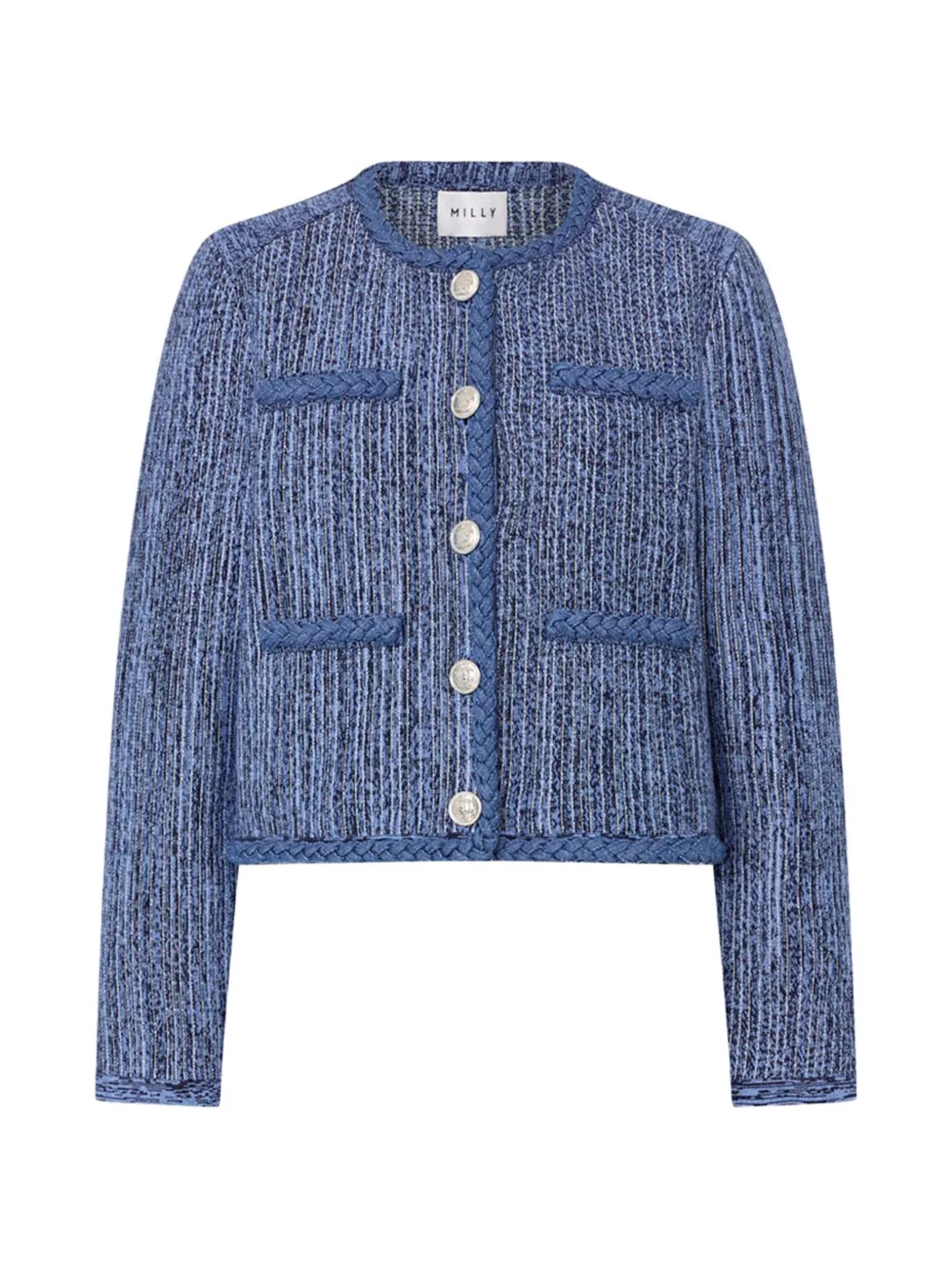 Milly Shayne pinstripe cardigan - Blu