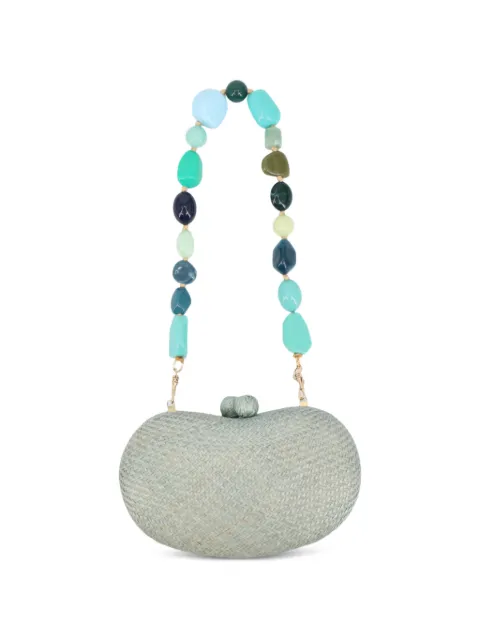 SERPUI Lyra beaded-strap clutch bag