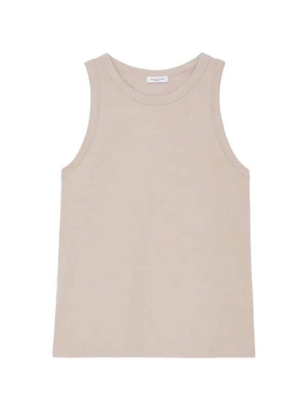 Lafayette 148 Crew-neck Tank Top in Neutrals