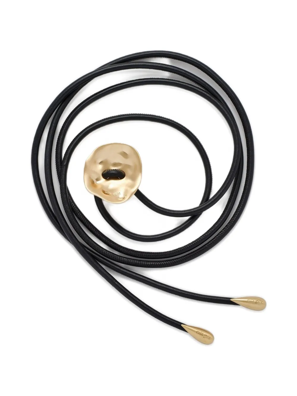 Cult Gaia Izara leather belt - Nero