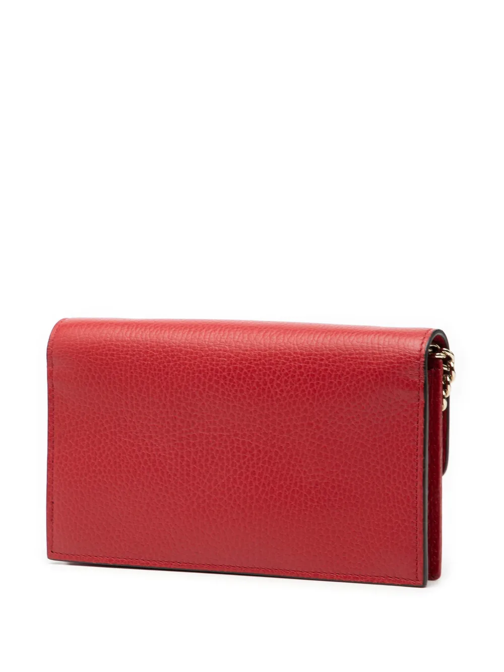 2000-2015 Leather Interlocking G Dollar Wallet On Chain Crossbody Bag
