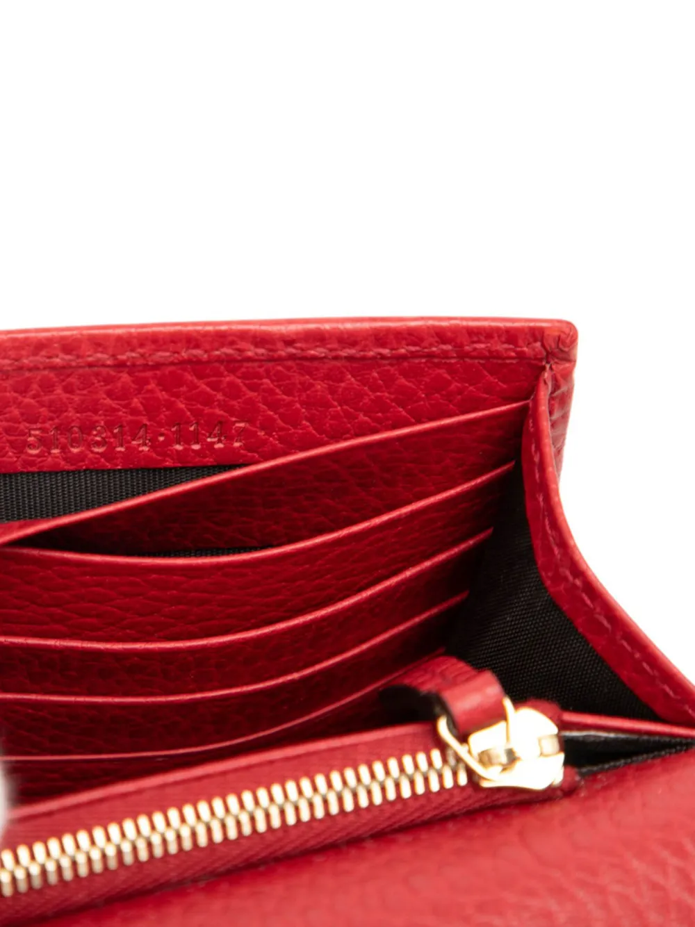 2000-2015 Leather Interlocking G Dollar Wallet On Chain Crossbody Bag