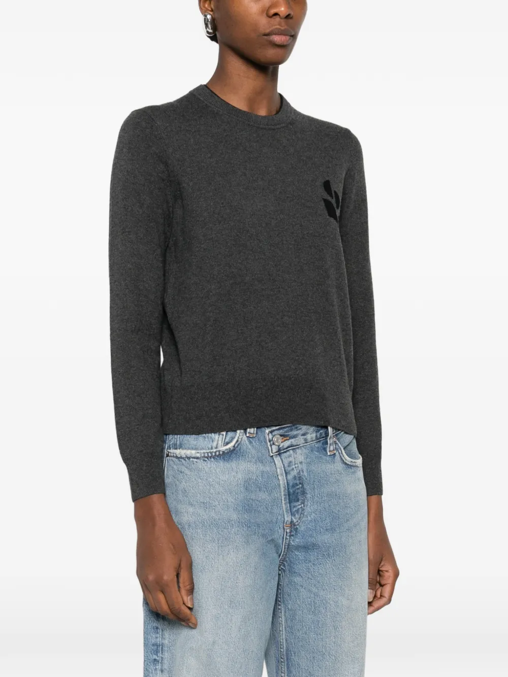  Marant étoile Logo Sweater - Grey 