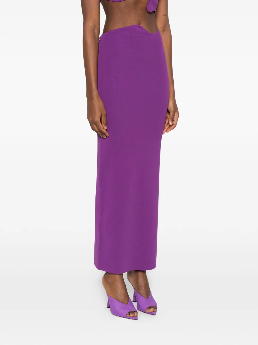 Christopher Esber Maparadita maxi-rok Paars