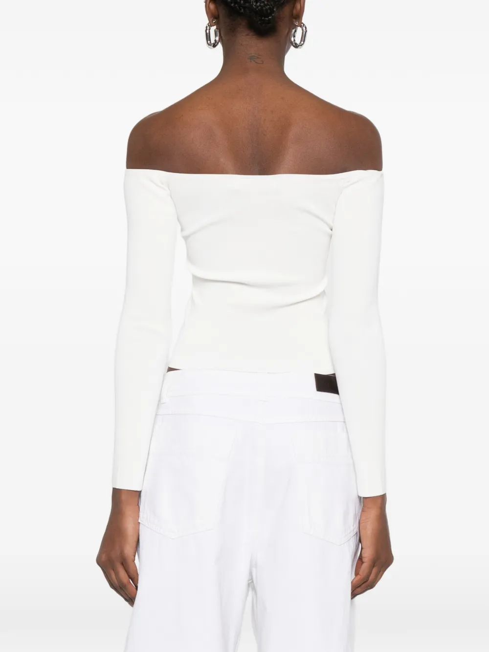 Christopher Esber Odessa top met lange mouwen Wit