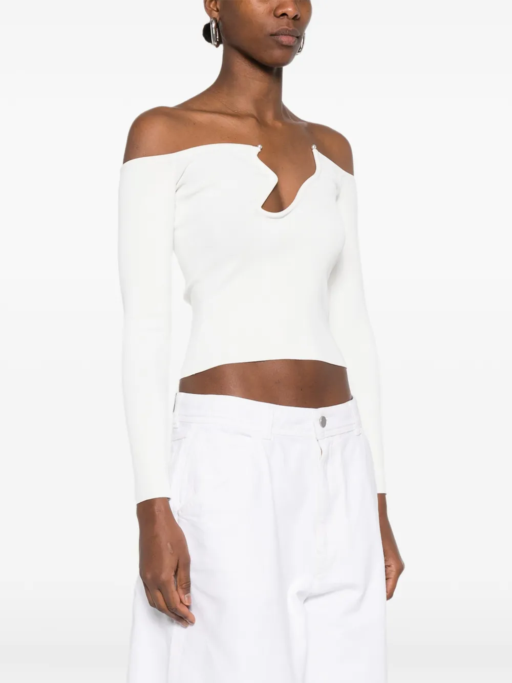Christopher Esber Odessa top met lange mouwen Wit