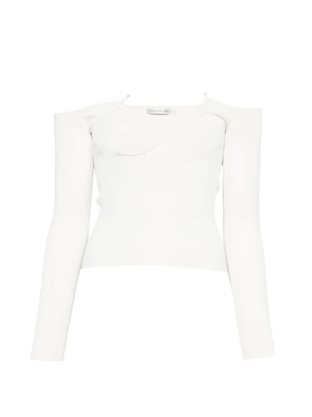 Christopher Esber Odessa long-sleeve top - Bianco