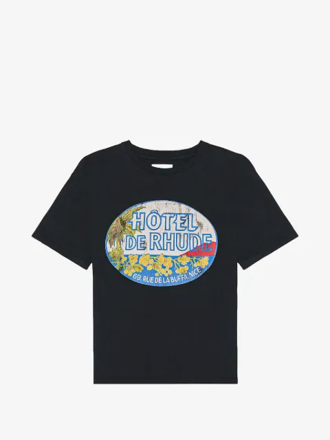 RHUDE t-shirt à logo imprimé