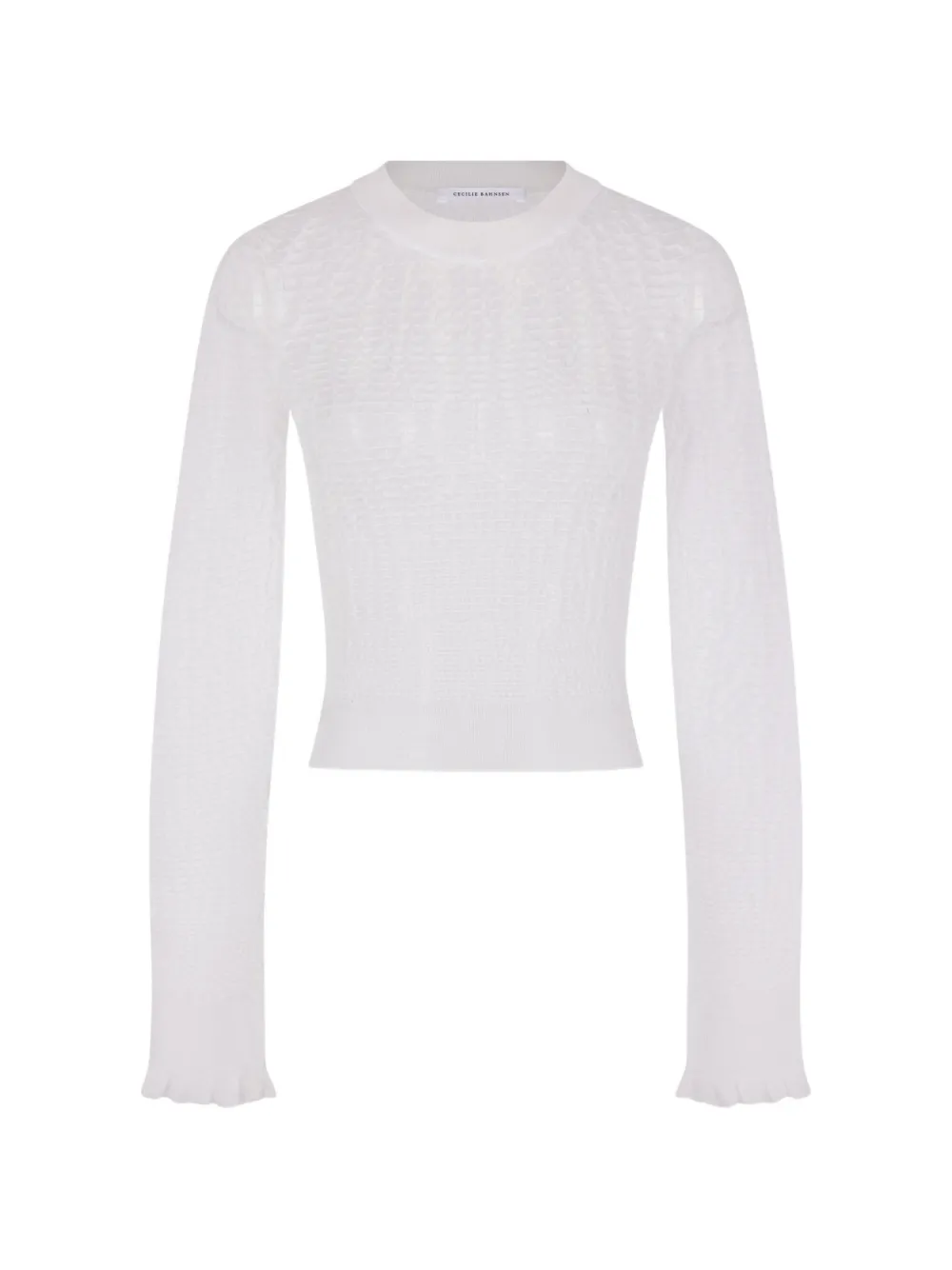 Cecilie Bahnsen crew-neck T-shirt - Bianco