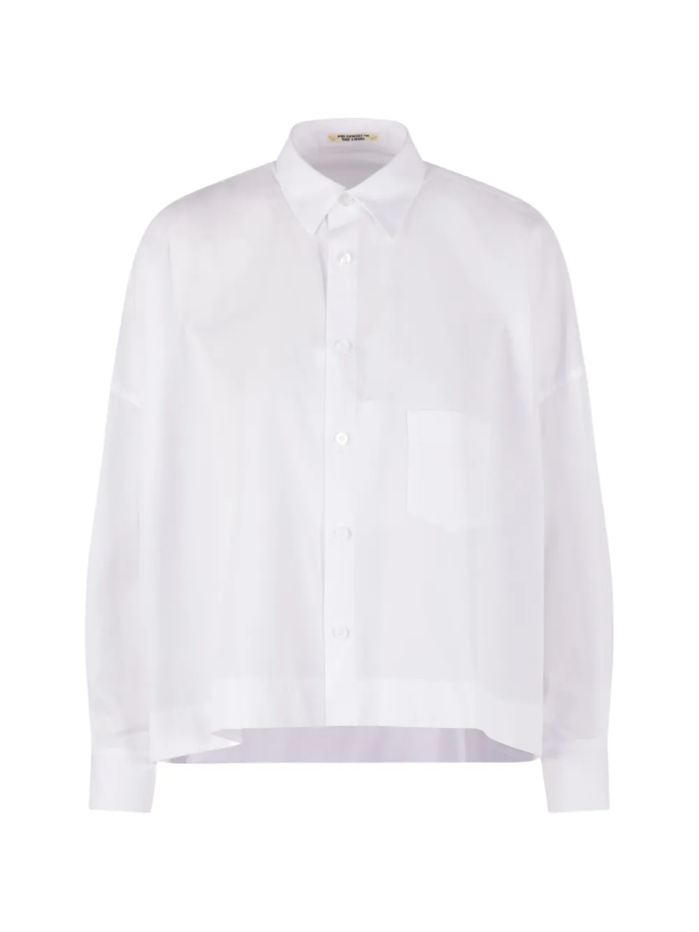 Yohji Yamamoto long-sleeve cotton shirt - Weiß
