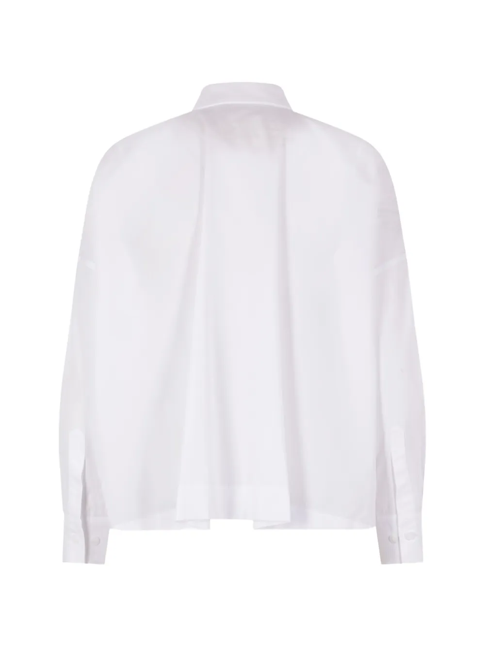 Yohji Yamamoto long-sleeve cotton shirt - Wit