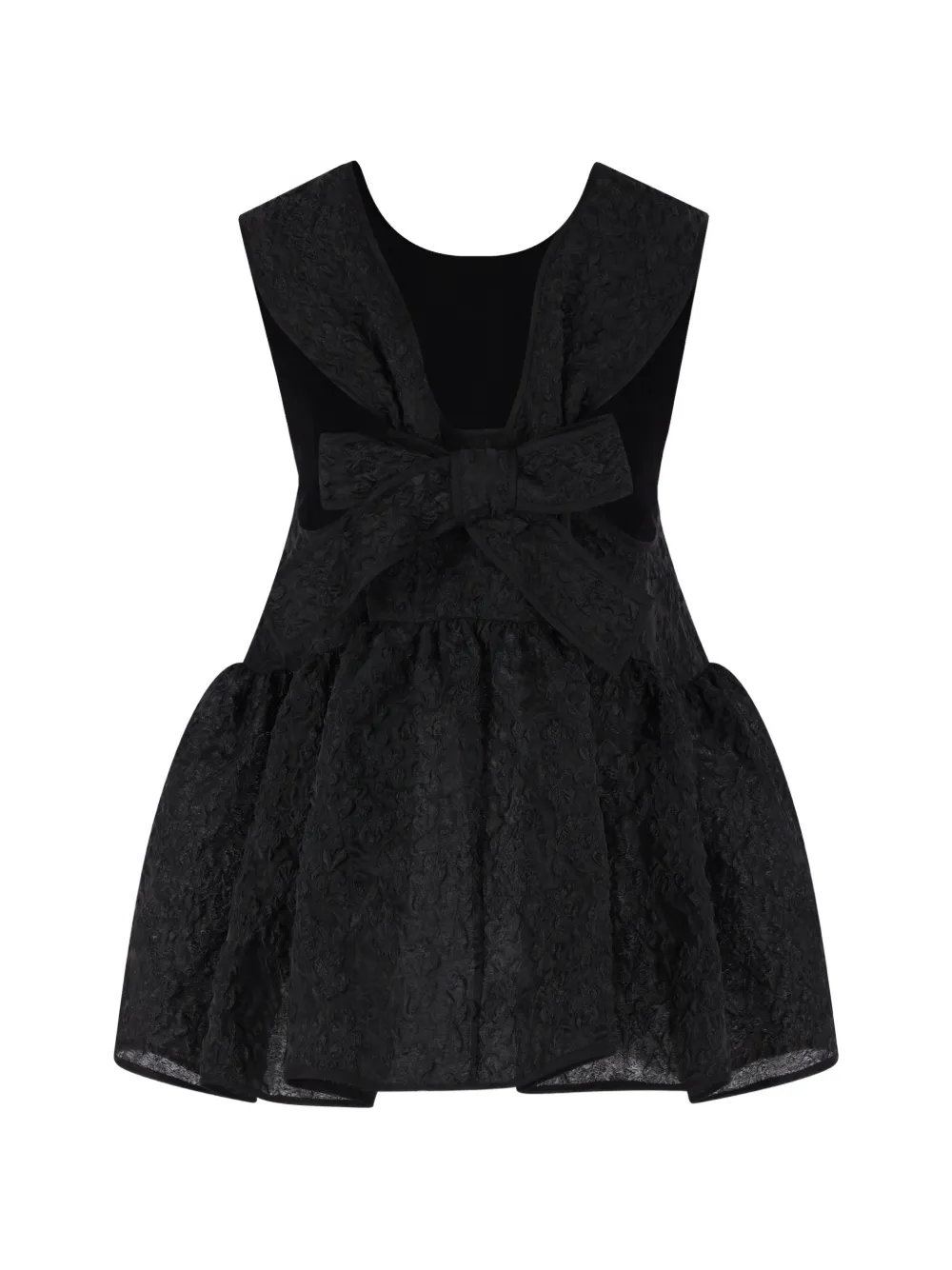 Cecilie Bahnsen patterned-jacquard top - Zwart