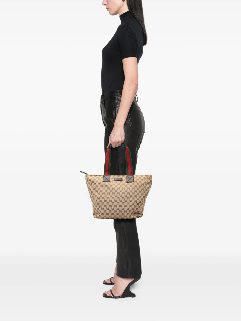 Gucci Pre-Owned 2000-2015 GG Canvas Web tote bag | Pre-Owned | Image 2