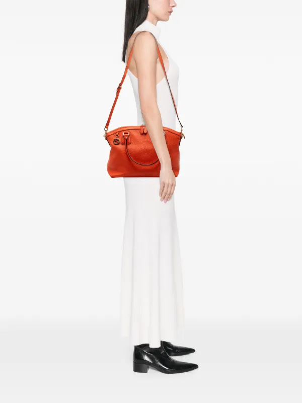 Gucci Pre-Owned 2000-2015 ミディアム レザー GGチャーム ドーム 