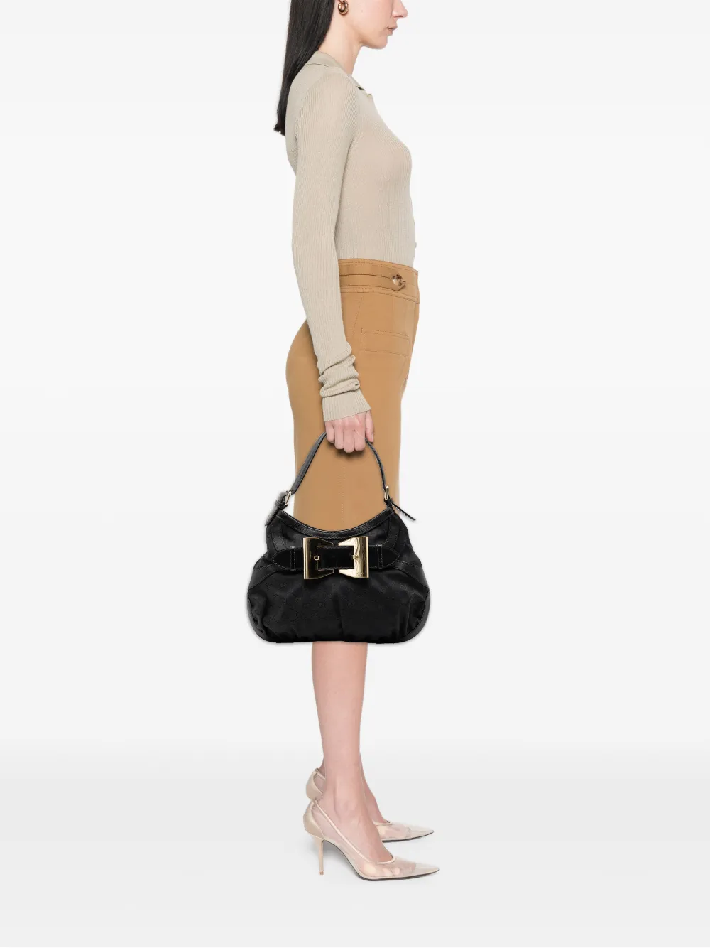 Gucci Pre-Owned 2000-2015 GG Canvas Dialux Queen hobo bag | Pre-Owned | Image 2