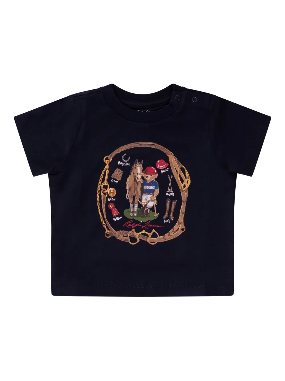POLO RALPH LAUREN KIDS graphic-print T-shirt - Blu