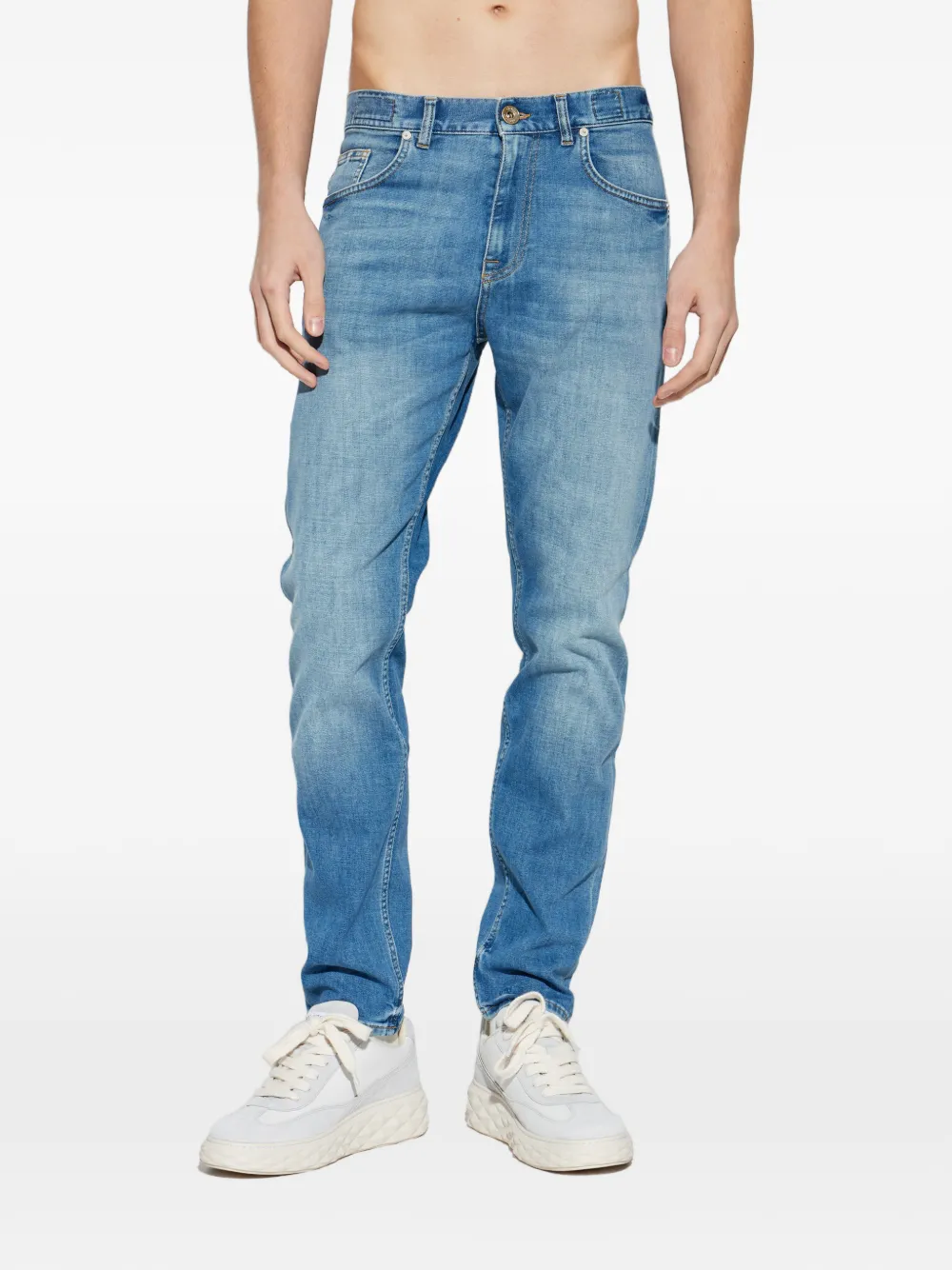  Eleventy Five-pocket Denim Jeans - Blue 