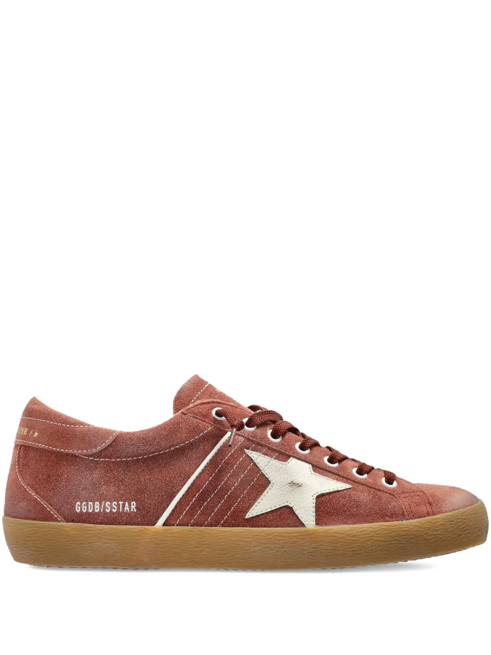 Golden Goose star-appliqué sneakers - Marrone