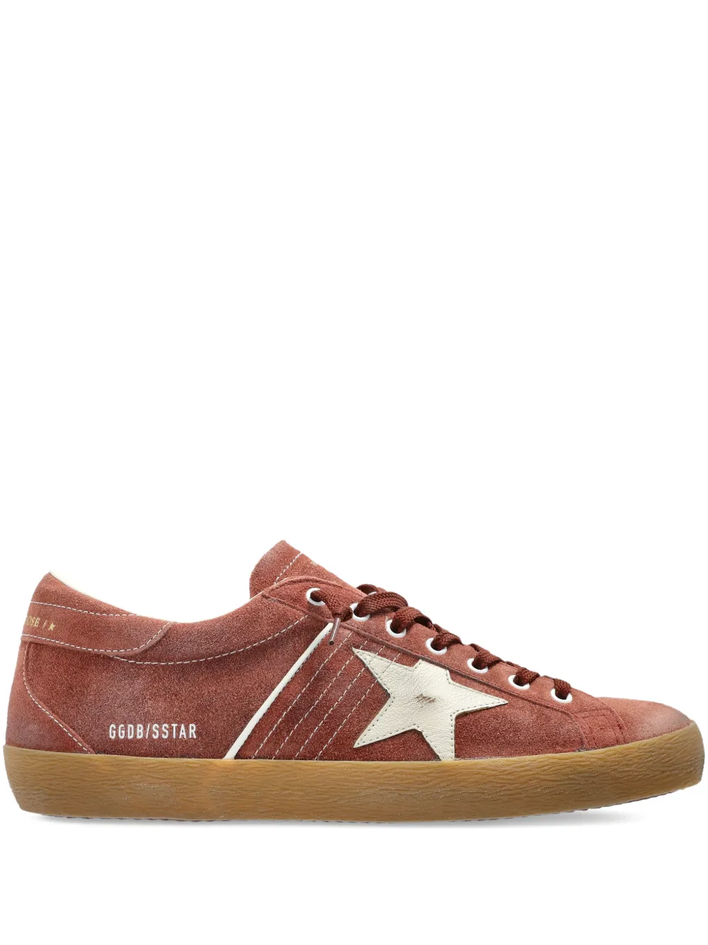Golden Goose star-appliqué sneakers - Brown