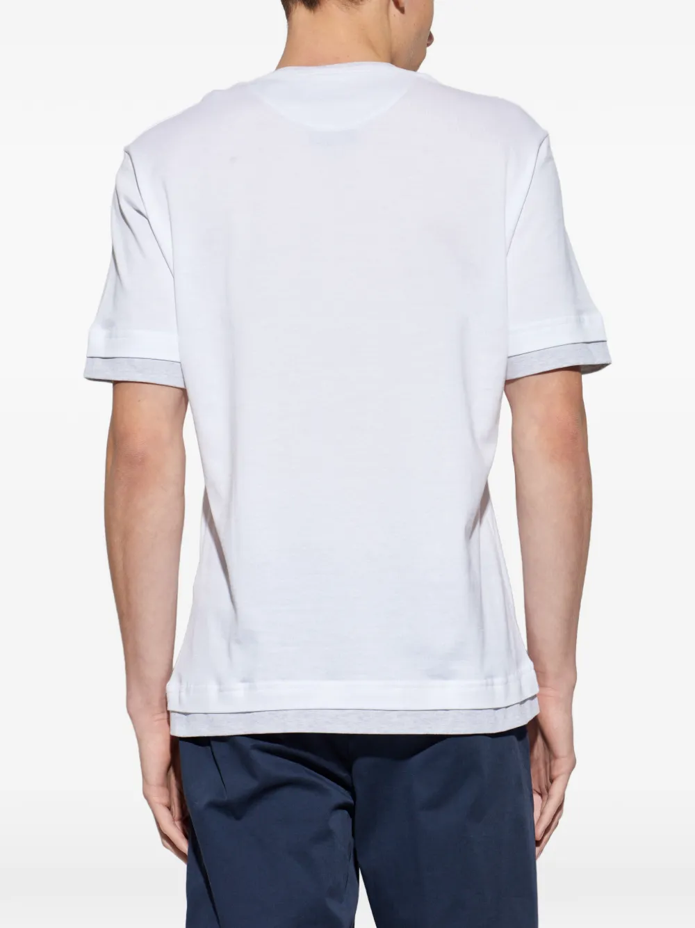 Eleventy T-shirt met gelaagd-effect Wit