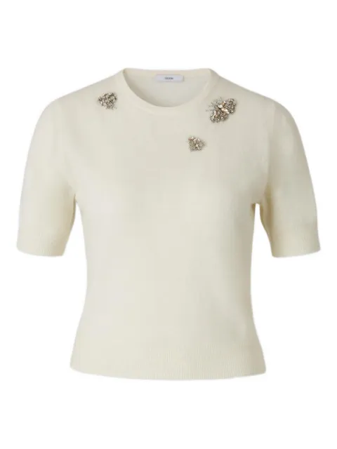 ERDEM detail-embroidered knit T-shirt
