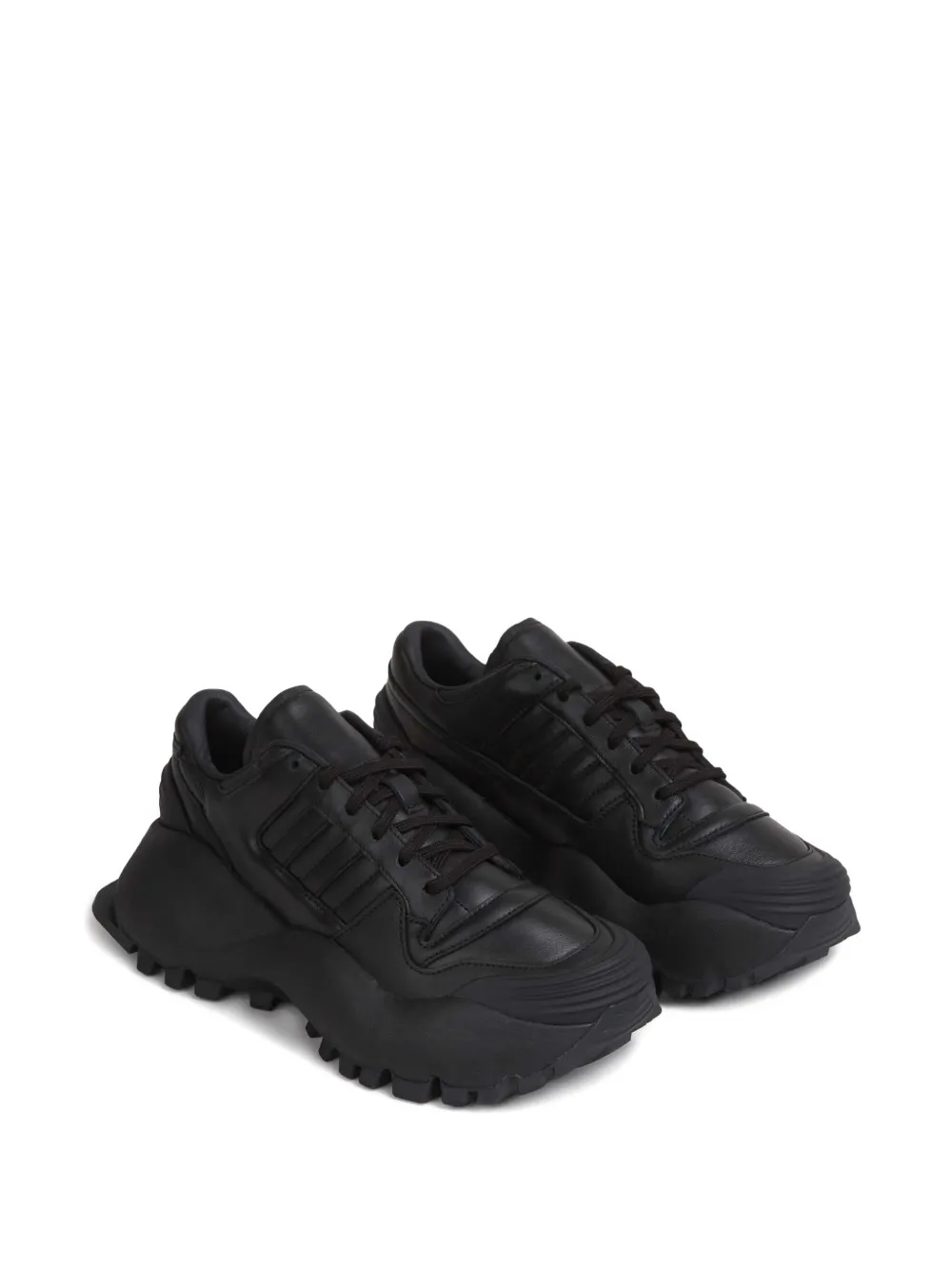 adidas x Willy Chavarria Forum gestreepte sneakers Zwart