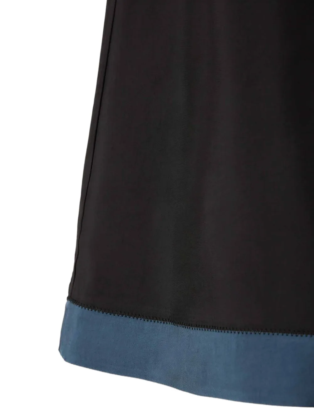fabric hem midi skirt